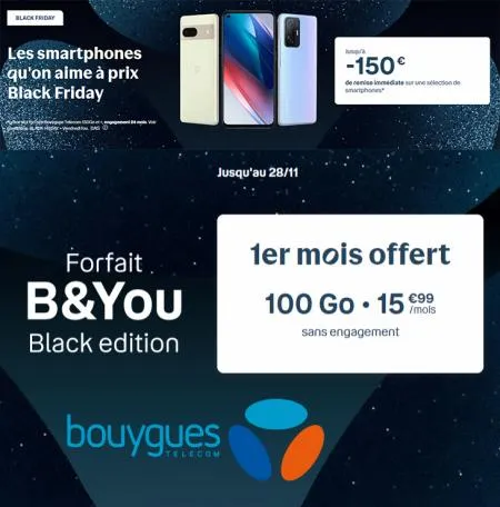 Offres Bouygues Telecom Black Friday