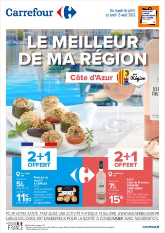 Catalogue Carrefour à Nice | Le meilleur de ma région Côte d'Azur | 26/07/2022 - 15/08/2022