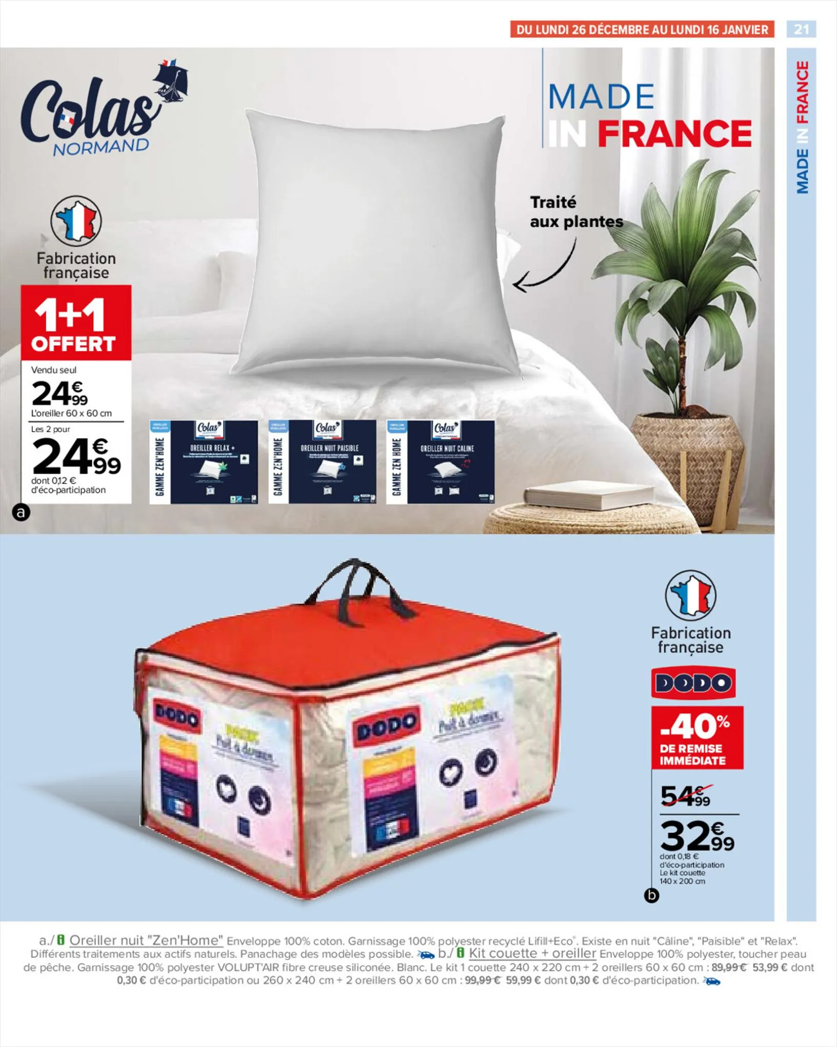 Catalogue Le Blanc Bonjour les Petits Prix, page 00021