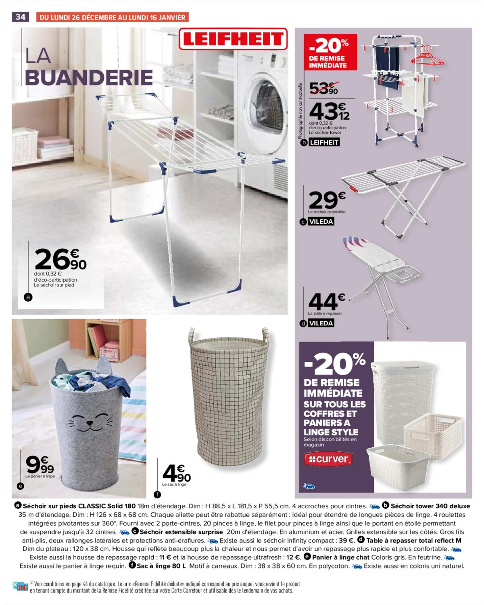 Catalogue Le Blanc Bonjour les Petits Prix, page 00034