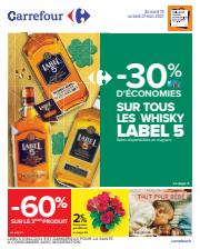 Catalogue Carrefour à Lyon | -30% D’ÉCONOMIES SUR TOUS LES WHISKY LABEL 5 | 14/03/2023 - 27/03/2023