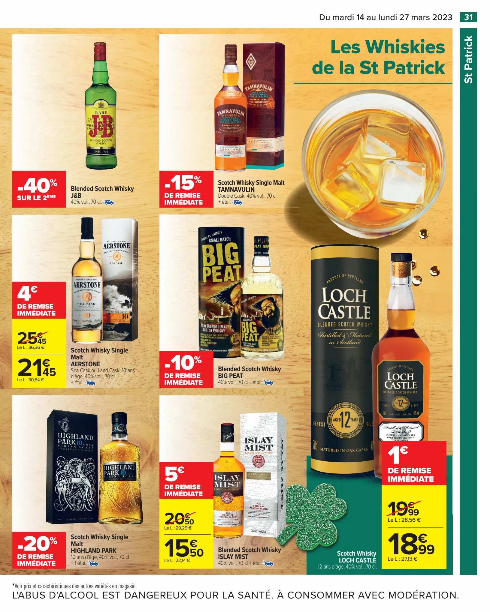 Catalogue -30% D’ÉCONOMIES SUR TOUS LES WHISKY LABEL 5, page 00031