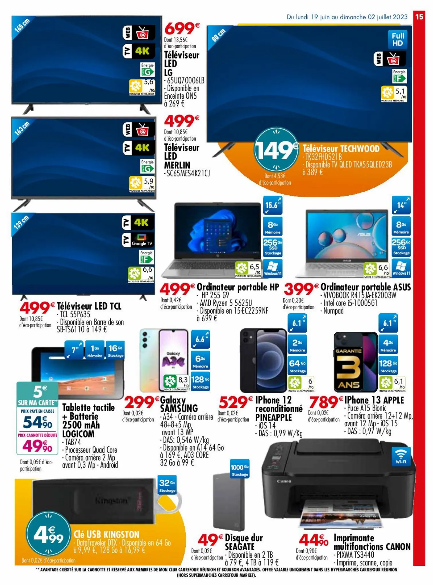 Catalogue LES BONS PLANS CARREFOUR, page 00015