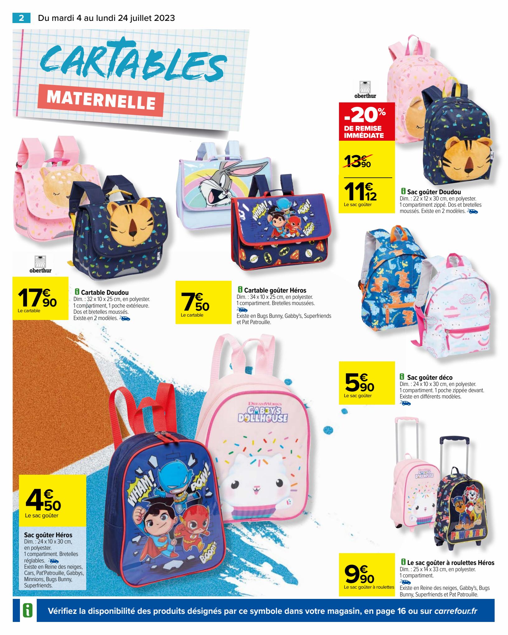 Catalogue cartable clearance carrefour