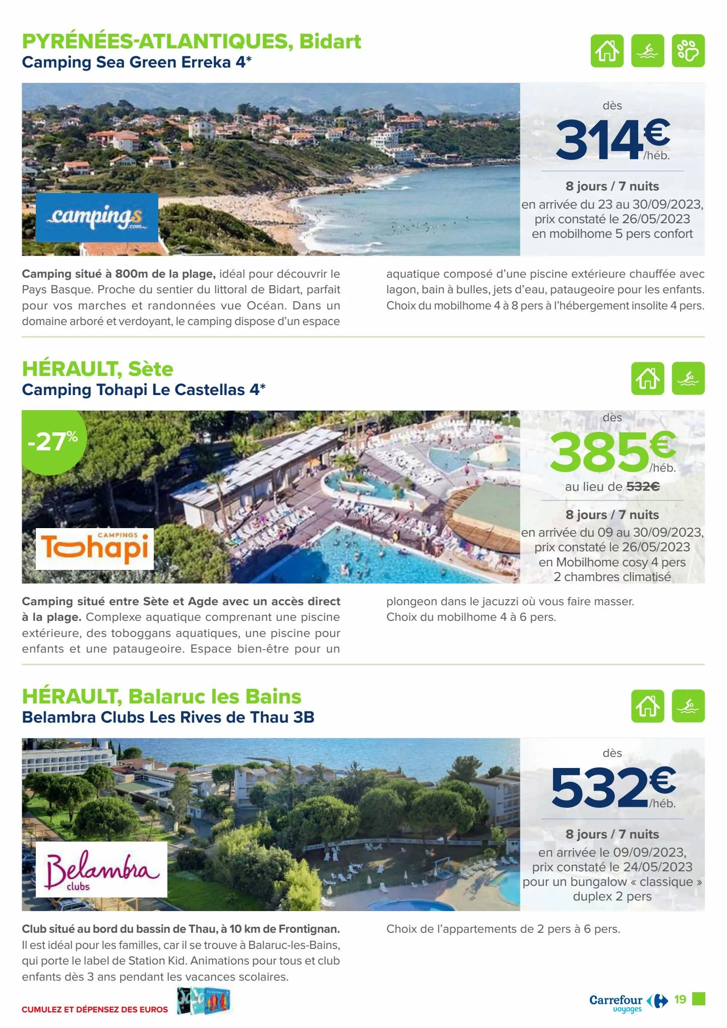 Catalogue L’été avec Carrefour Voyages, page 00019