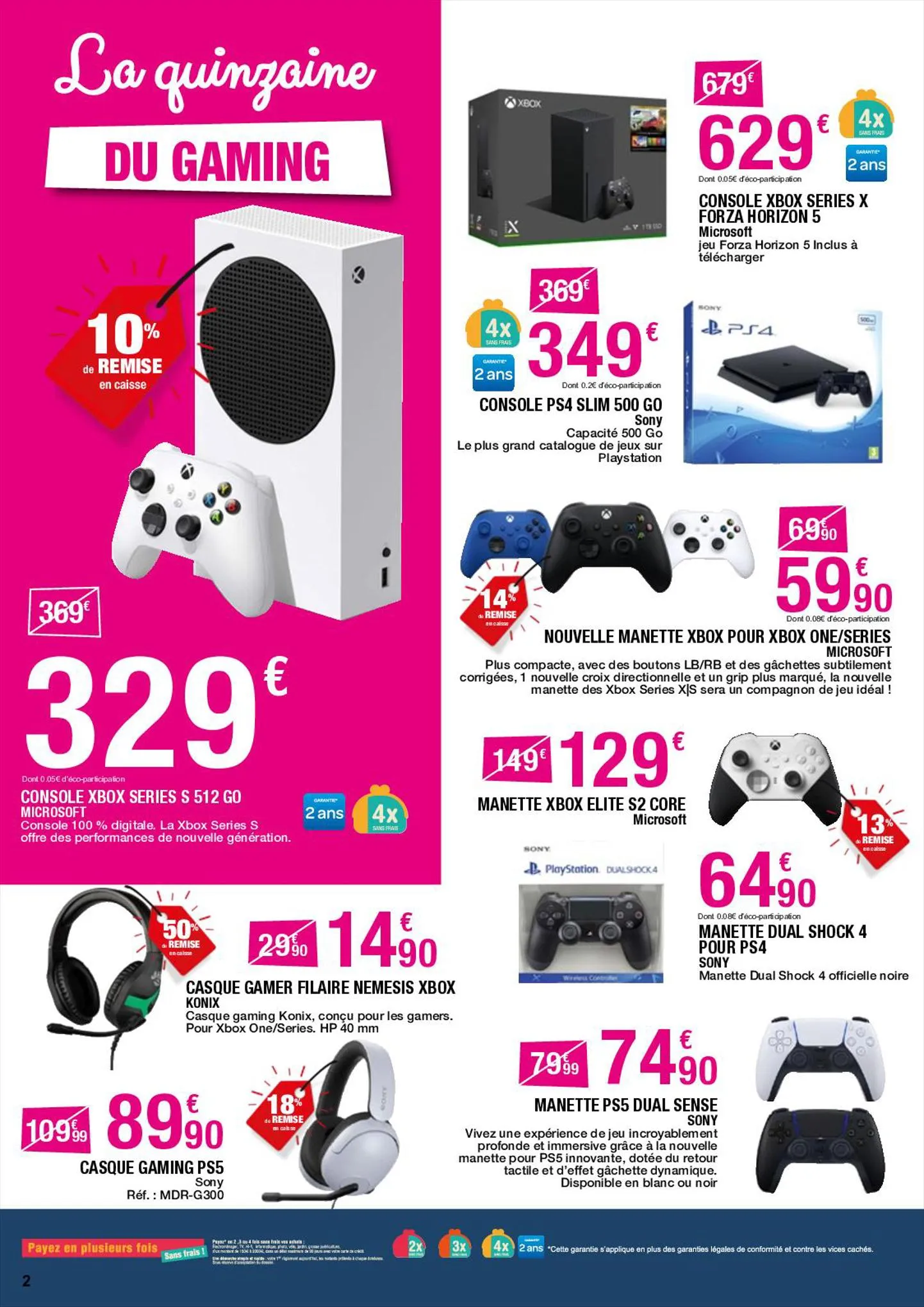 Catalogue Carrefour GAMING ZONE SPECIAL VACANCES-DIGITAL, page 00002