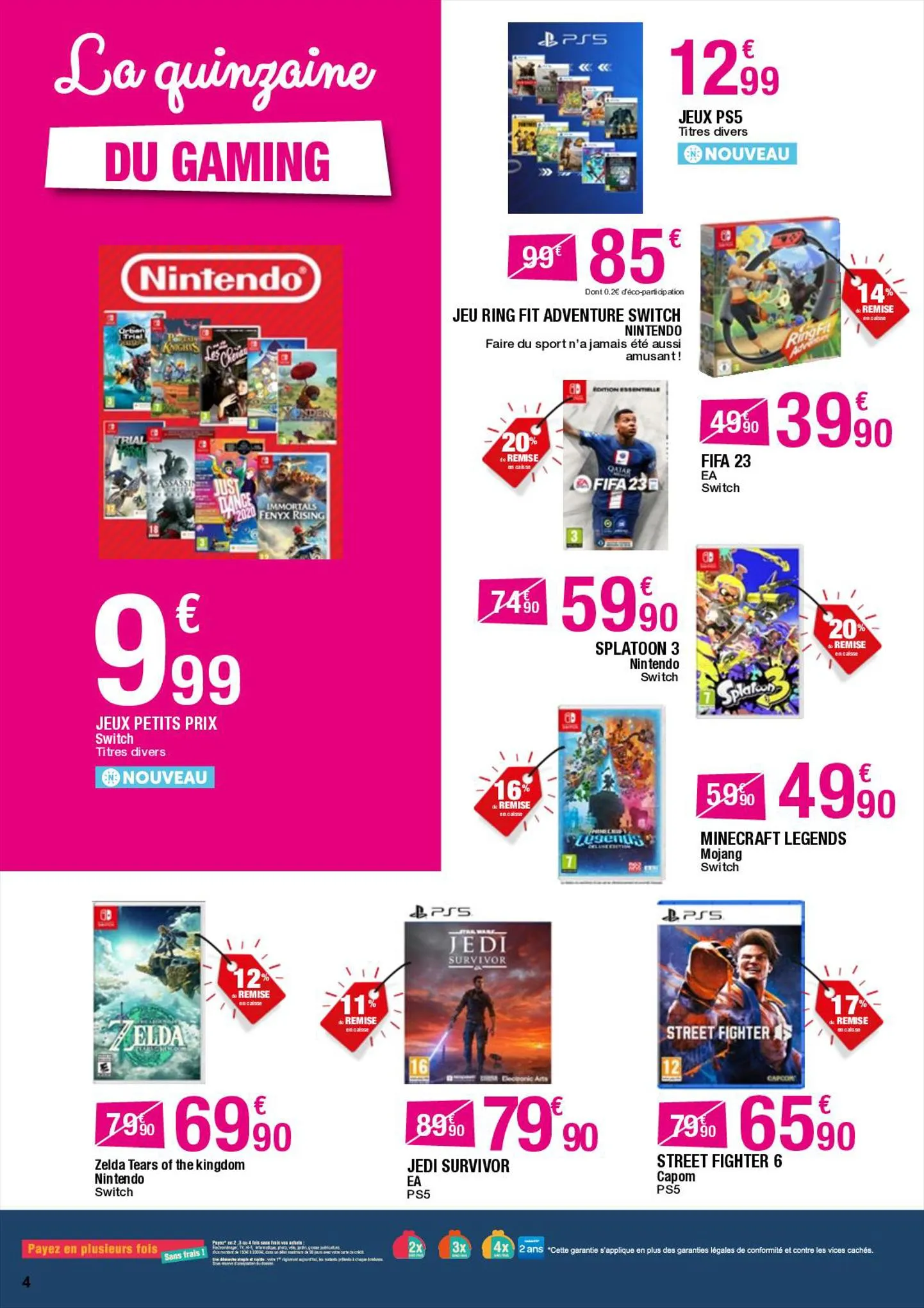 Catalogue Carrefour GAMING ZONE SPECIAL VACANCES-DIGITAL, page 00004