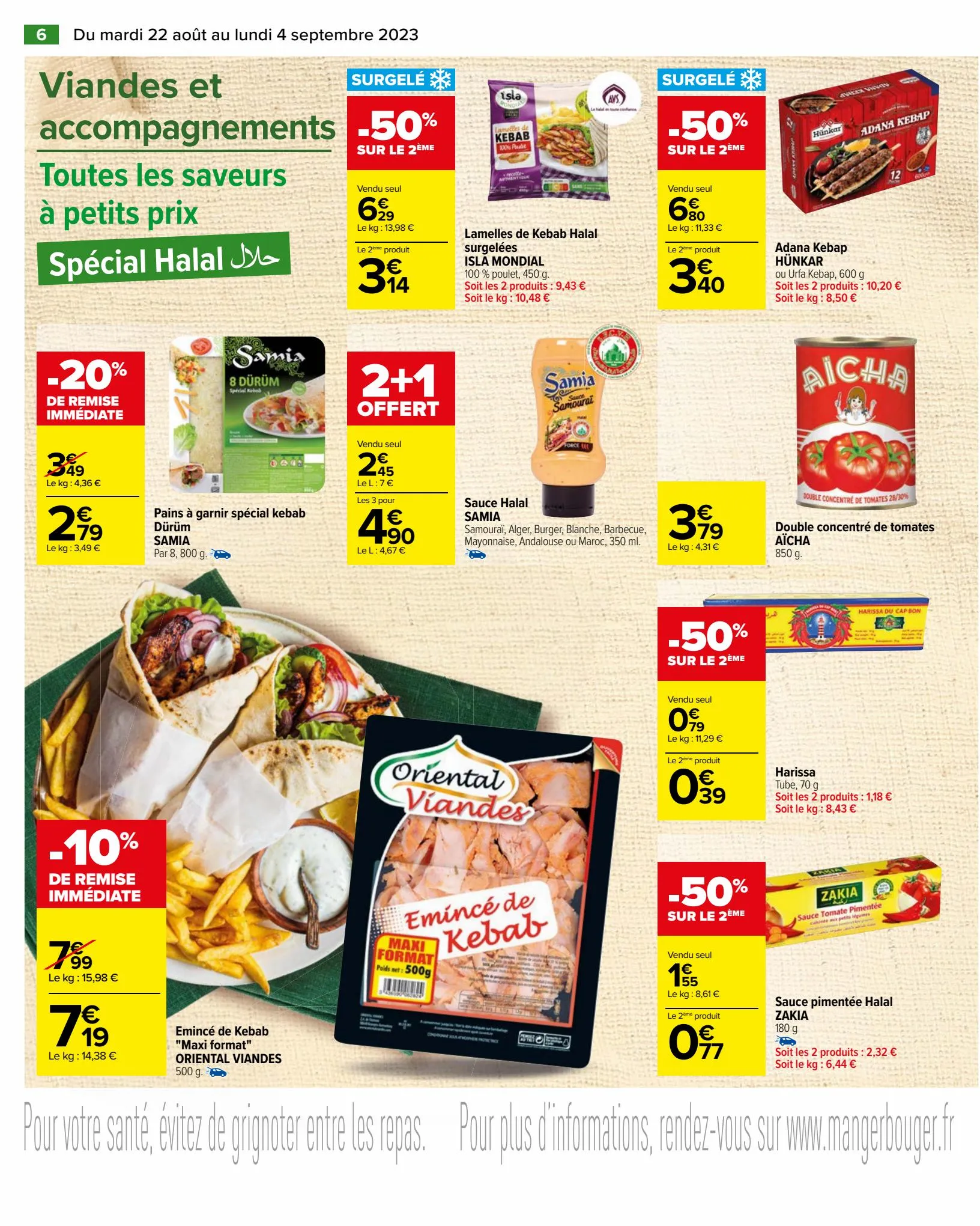 Catalogue Les petits prix Halal d'Août , page 00008