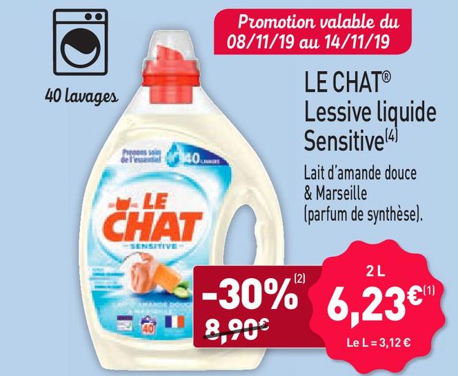 Le Chat Lessive Liquide Sensitive