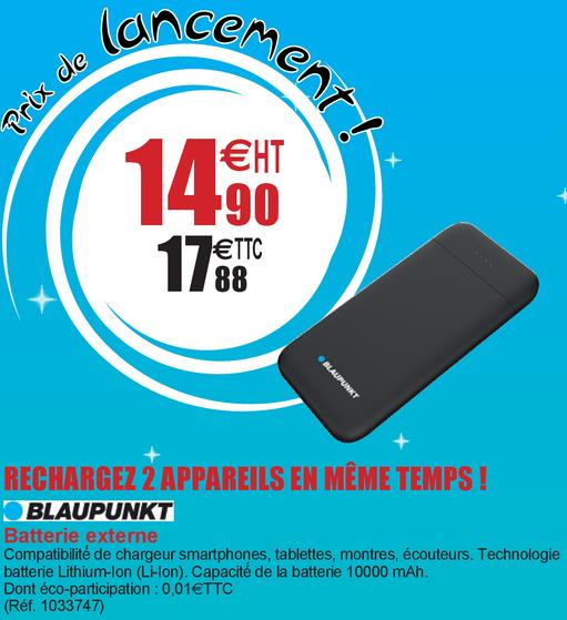 Pack Bracelet connecté BLAUPUNKT + Batterie de secours 4000 mAh + Ecouteurs bluetooth sport Pack Bracelet connecté BLAUPUNKT + Batterie de secours 4000 mAh + Ecouteurs bluetooth sport