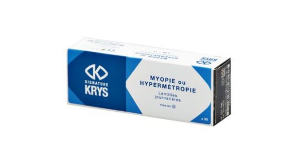 Lentilles correctrices Signature Krys Journalières Boîte de 30                                                                            KRYS offre à 15€