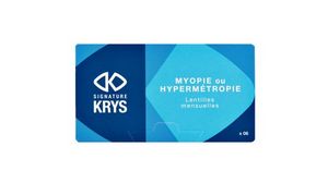 Lentilles de contact Signature Krys Mensuelles Boîte de 6                                                                            KRYS offre à 23€ sur Krys