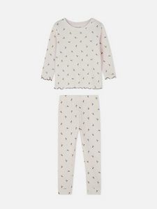 Pyjama imprimé en maille gaufrée offre à 12€ sur Primark