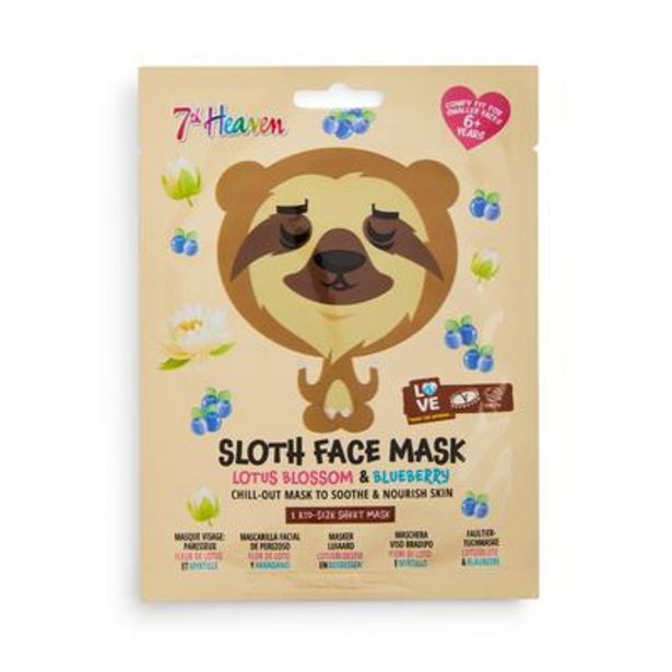 Masque pour le visage paresseux à la fleur de lotus et à la myrtille 7th Heaven offre à 1,5€ sur Primark