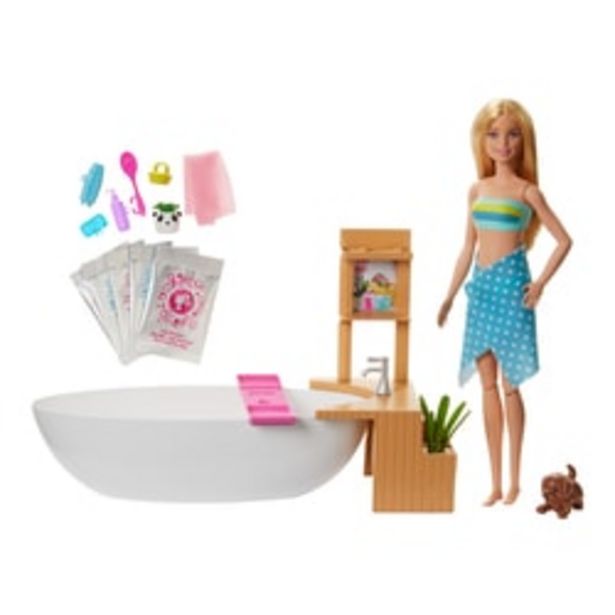 Coffret poupée Barbie bain coloré offre à 23,09€