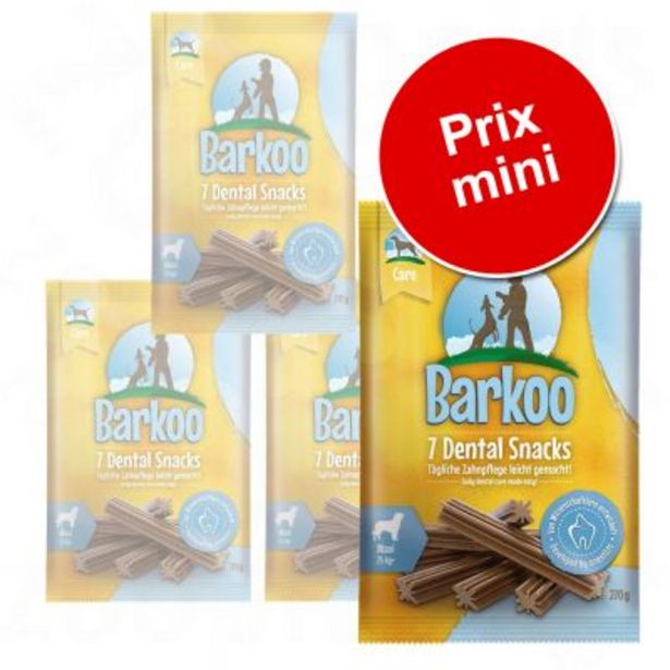 Lot de friandises Barkoo Dental Snacks offre à 9,99€ sur Zooplus