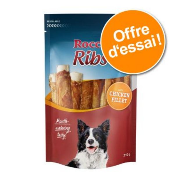 Lot mixte Rocco Ribs pour chien offre à 9,49€ sur Zooplus