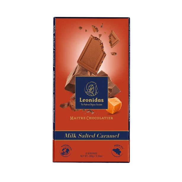 Leonidas Tablette Chocolat Au Lait Au Caramel Salé, 5 pcs offre à 18,15€ sur Leonidas