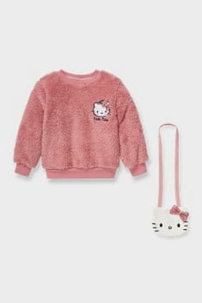 Ensemble - Hello Kitty - sweat-shirt et sac bandoulière - 2 pièces offre à 17,99€