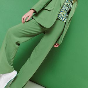 Pantalon city large vert foncé femme offre à 35,99€ sur Cache Cache