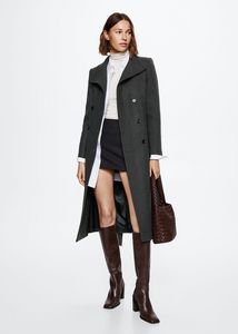 Manteau laine ceinture offre à 59,99€ sur Mango