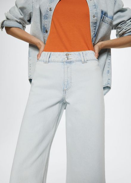 Jupe-culotte jean taille normale offre à 25,99€ sur Mango