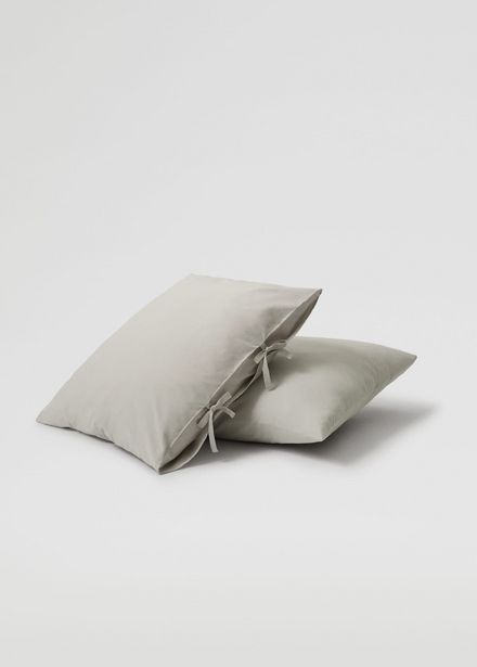 Taie d'oreiller coton lavé 45x110 cm offre à 25,99€ sur Mango