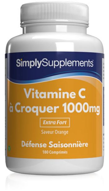 Vitamine-c-croquer-1000mg offre à 20,97€ sur Simply Supplements