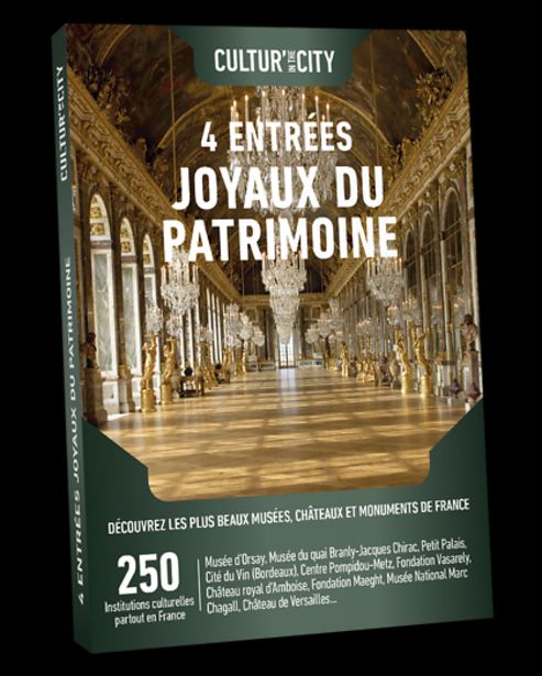 Joyaux du Patrimoine - 4 Entrées offre à 74€ sur Wonderbox