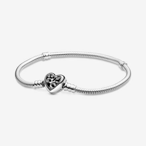 Bracelet Maille Serpent Fermoir Cœur Arbre de Vie Pandora Moments offre à 69€ sur Pandora