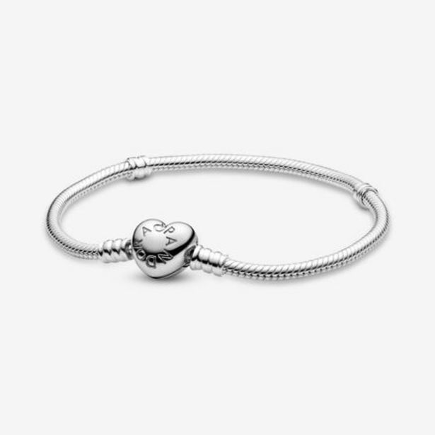 Bracelet Maille Serpent Fermoir Cœur Pandora Moments offre à 59€ sur Pandora