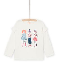 T-shirt à manches longues à animation filles offre à 6,49€ sur DPAM