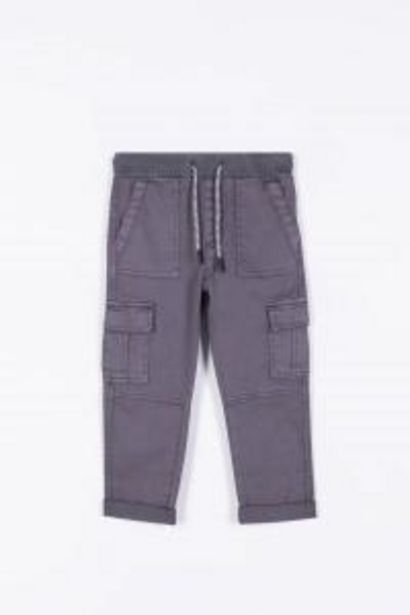 Pantalon jogger cargo gris offre à 19,9€ sur Mode Bébé