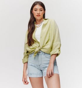 Short en jean tie dye Femme offre à 16,49€ sur Promod