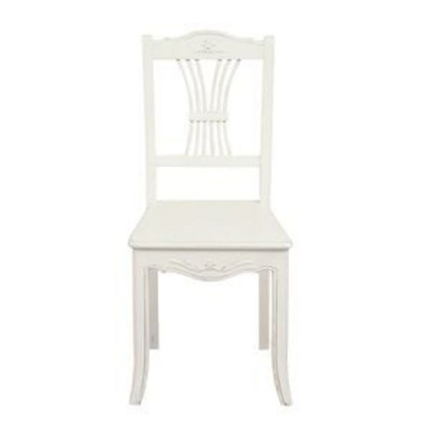 Chaise en bois blanc - Lubéron offre à 224,62€ sur Interior's