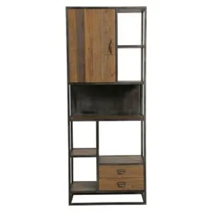 Etagère haute industrielle en bois naturel grisé recyclé et métal - Manufacture offre à 1817,15€ sur Interior's