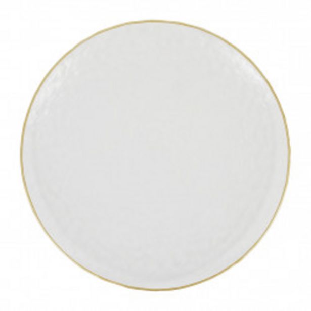 Assiette plate Orphee dorée d22cm en verre offre à 5,48€ sur Geneviève Lethu