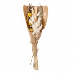 Bouquet joy fleurs séchées naturelles blanches et jaunes h43cm offre à 24,95€ sur Geneviève Lethu