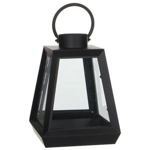 Lanterne noire forme trapèze 30,5 cm offre à 25,5€ sur Pier Import