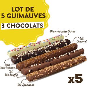Guimauves 3 Chocolats x5 offre à 19€ sur Le Comptoir de Mathilde