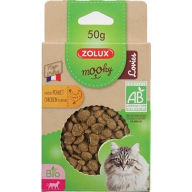 Friandises pour chat Mooky bio Lovies au poulet en étui de 50 g offre à 2,09€ sur Médor et Compagnie