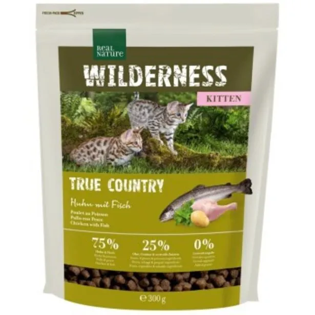 wilderness kitten true country poulet au poisson 300 g