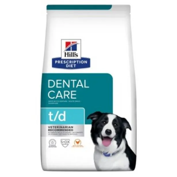 prescription diet dental care mini t/d au poulet 10kg