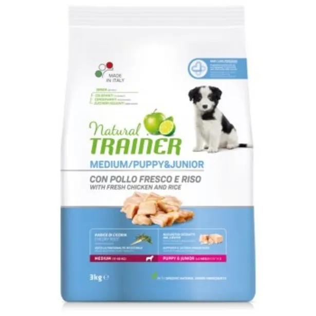 puppy&junior medium au poulet 3 kg