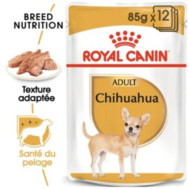 chihuahua adulte nourriture humide chien 12 x 85 g