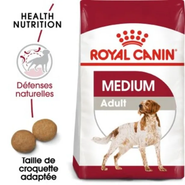 medium adulte croquettes chien 4 kg