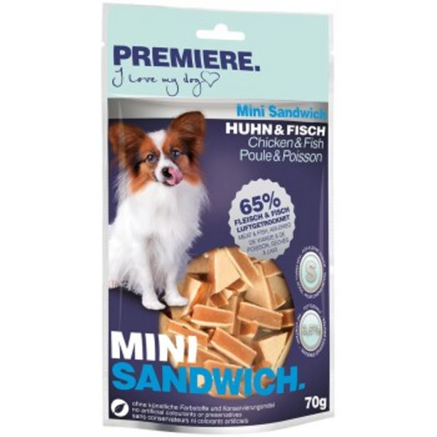 Mini Sandwich poulet et poisson 70 g