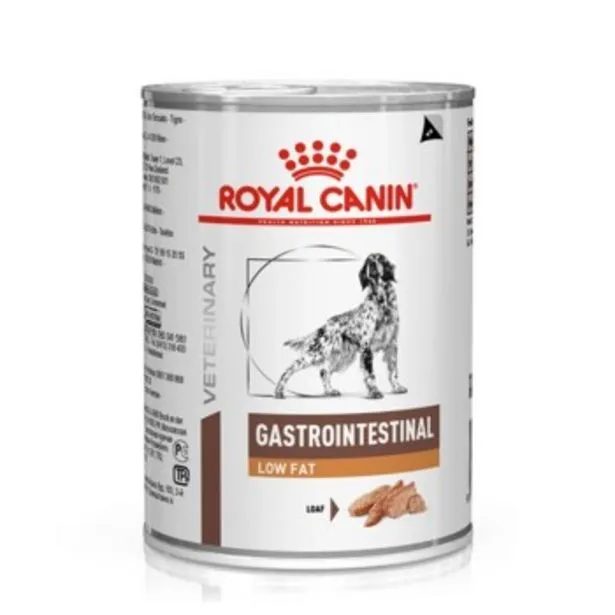 veterinary gastrointestinal low fat chien 12 x 410 g