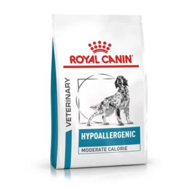 veterinary hypoallergenic moderate calorie chien 1,5 kg