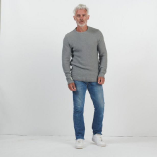 Pull tricot homme Arev - GRIS MOYEN offre à 125€